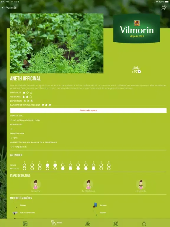 Vilmorin Connecté iPad 應用截圖