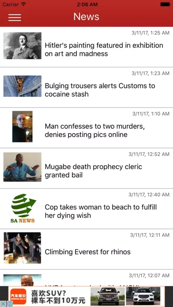 South African Newspapers Ekran Görüntüleri