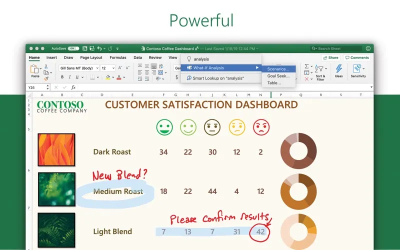 Скриншоты Microsoft Excel