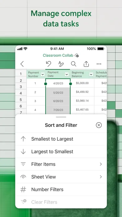 Скриншоты Microsoft Excel