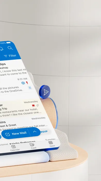 ภาพหน้าจอของ Microsoft Outlook