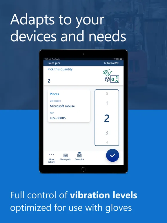 Microsoft Warehouse Management iPad  스크린샷