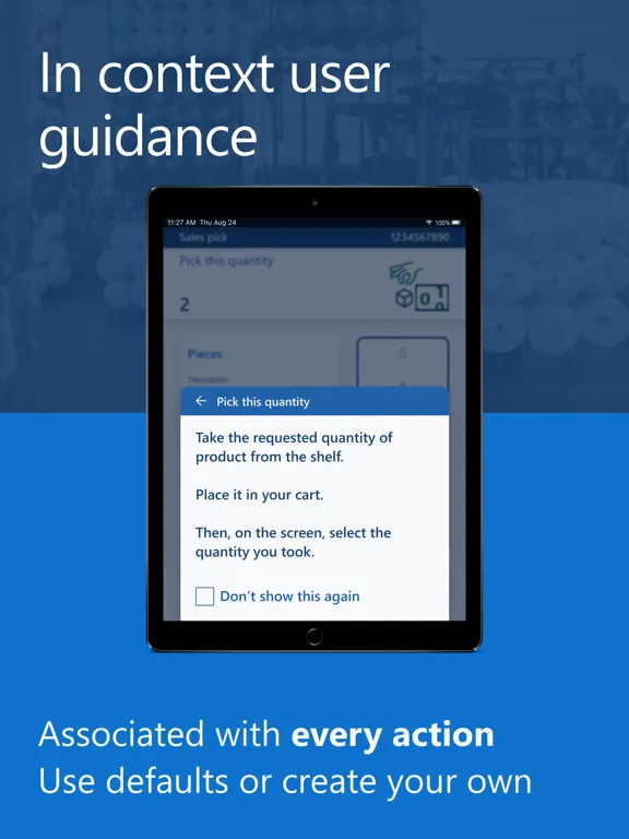 Microsoft Warehouse Management iPad  스크린샷