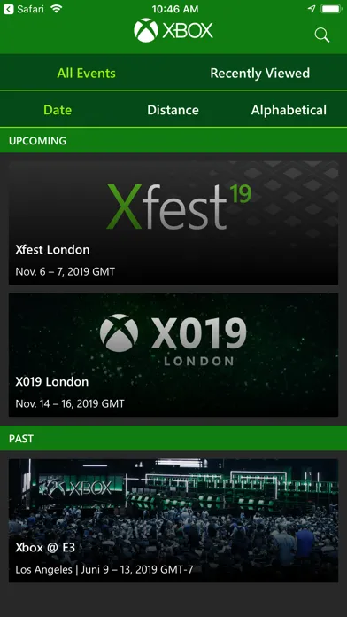 Xbox Events Screenshots