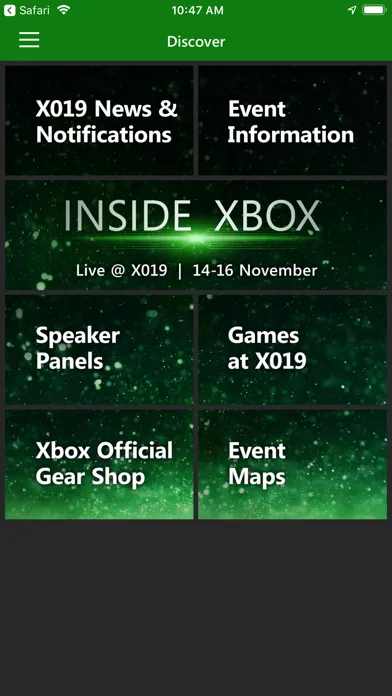 Xbox Events Screenshots