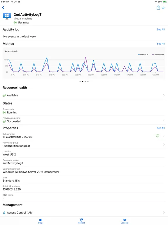 Microsoft Azure iPad  スクリーンショット