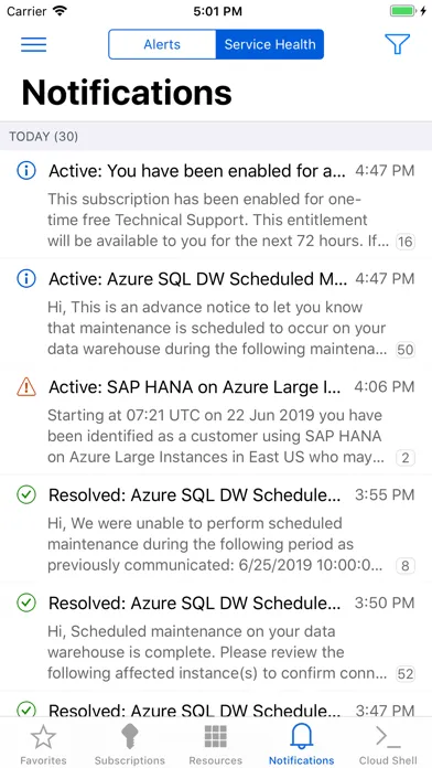 Microsoft Azure スクリーンショット