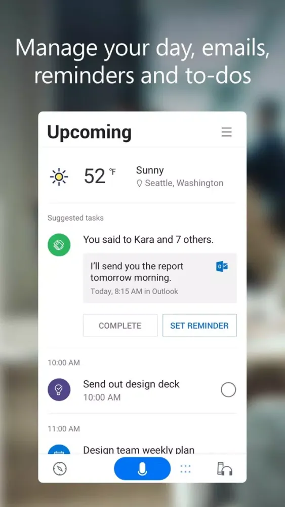 Cortana 스크린샷