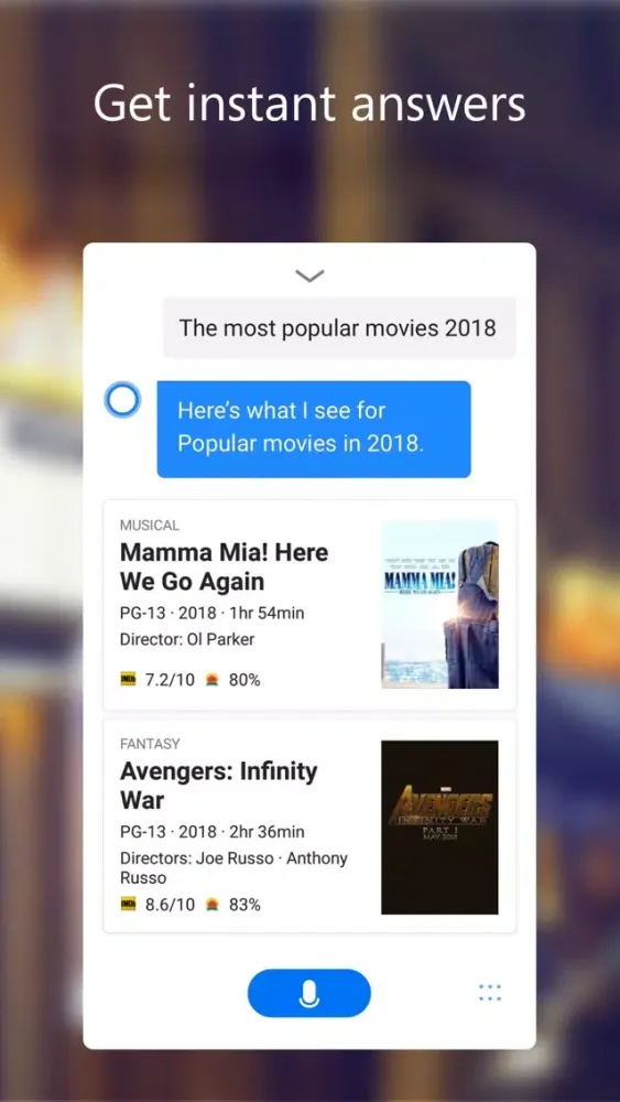 Cortana 스크린샷