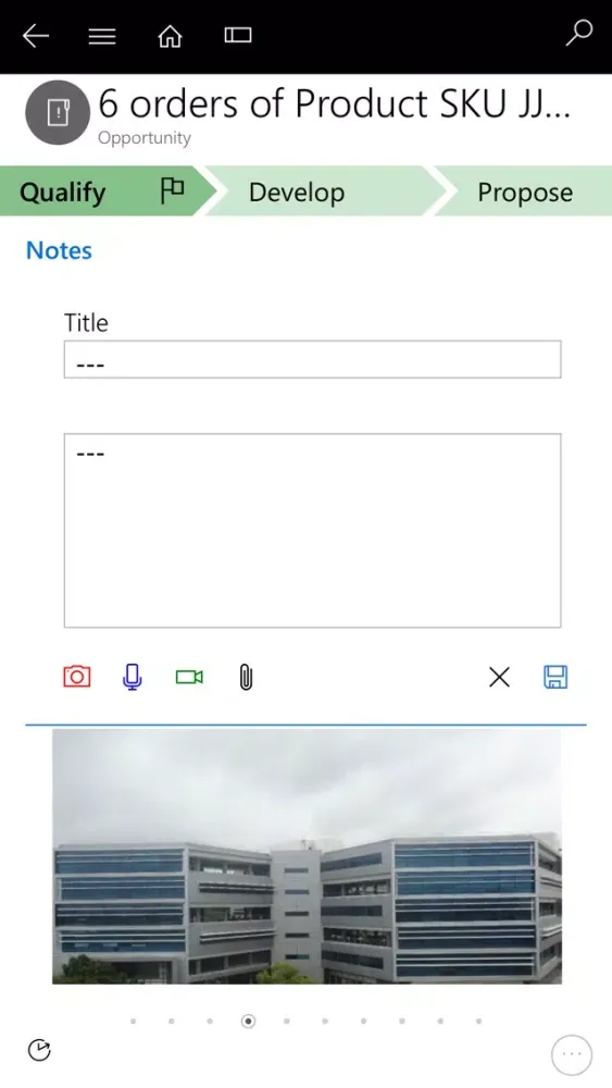 تصاویر Dynamics 365 for BlackBerry