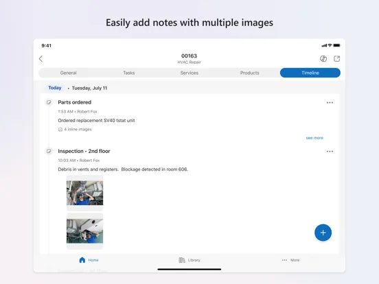 Dynamics 365 Field Service iPad  Screenshots