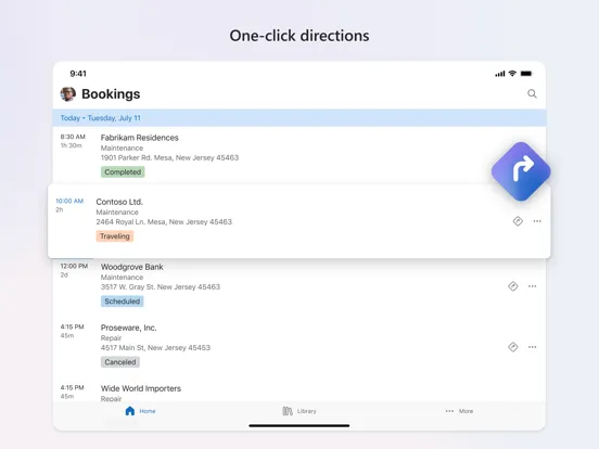 Dynamics 365 Field Service iPad  Screenshots