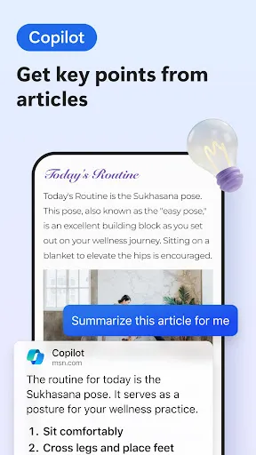Tangkapan layar Microsoft Edge: AI browser