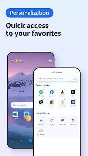 Tangkapan layar Microsoft Edge: AI browser