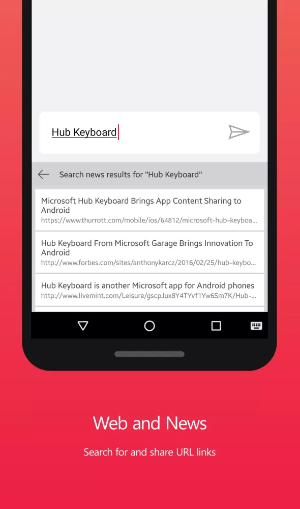 Hub Keyboard Screenshots