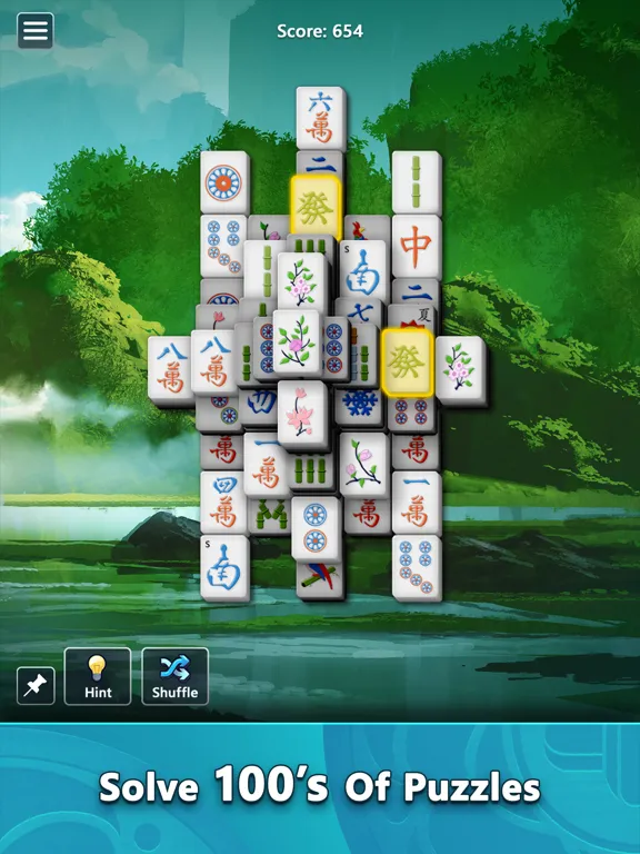 Capturas de tela do Mahjong by Microsoft iPad 