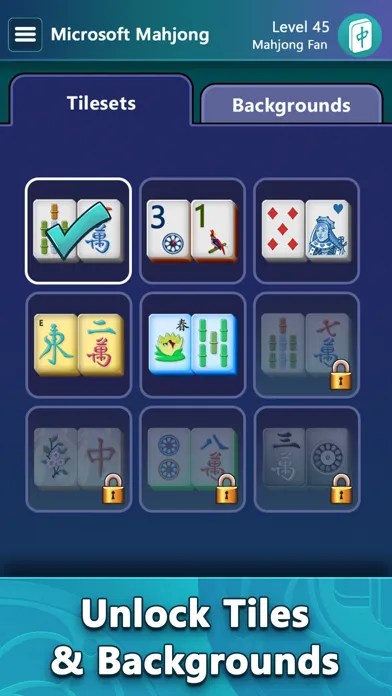 Capturas de tela do Mahjong by Microsoft