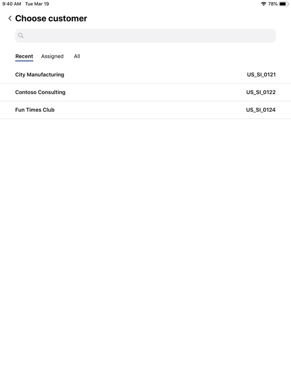 Dynamics 365 Project Timesheet iPad Ekran Görüntüleri