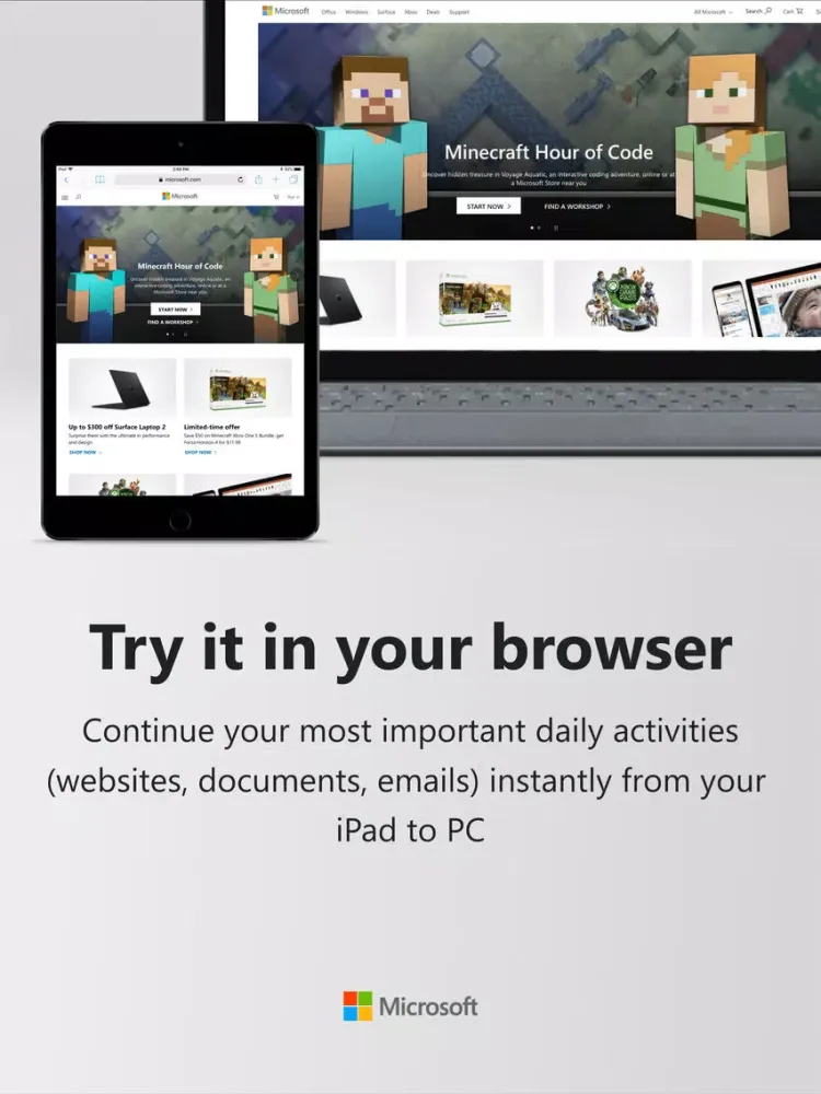 ภาพหน้าจอของ Continue on PC iPad 