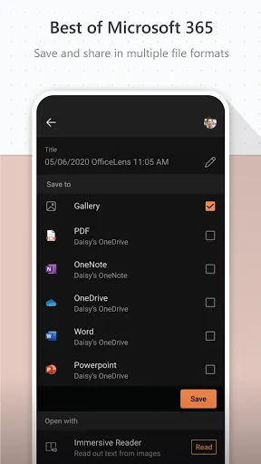 Tangkapan layar Microsoft Lens - PDF Scanner