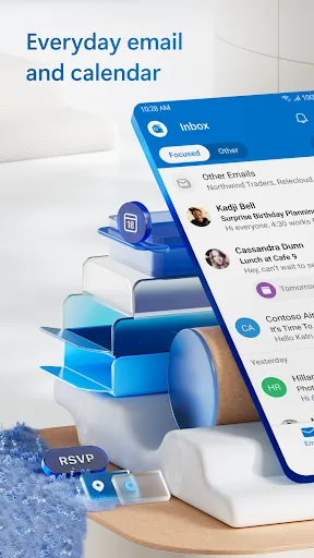 Captures d'écran de Microsoft Outlook