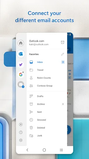 Captures d'écran de Microsoft Outlook