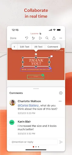 Ảnh chụp màn hình của Microsoft PowerPoint