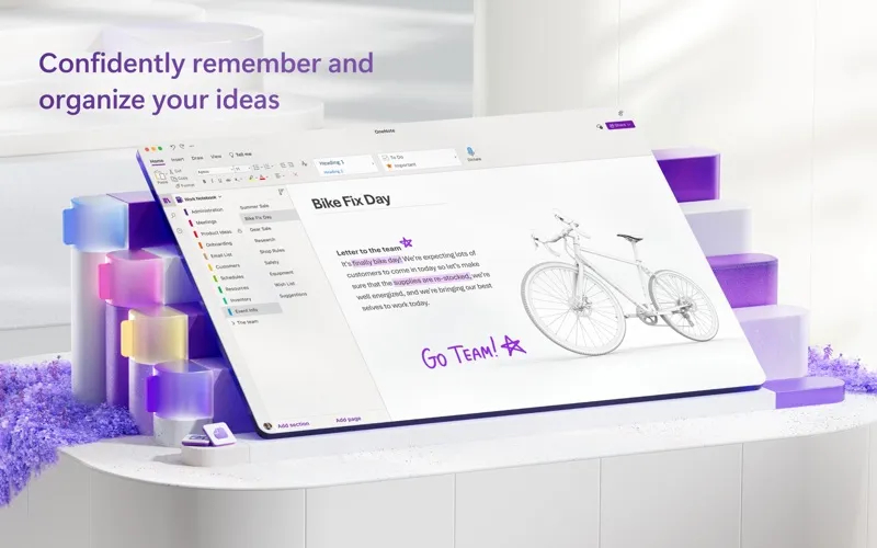 Ảnh chụp màn hình của Microsoft OneNote