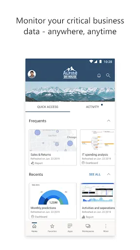 Screenshot di Microsoft Power BI