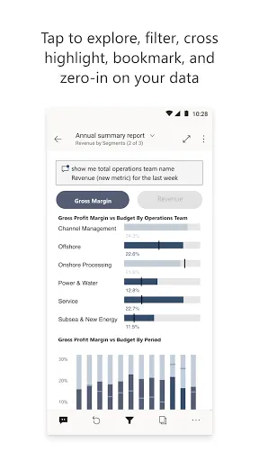 Screenshot di Microsoft Power BI