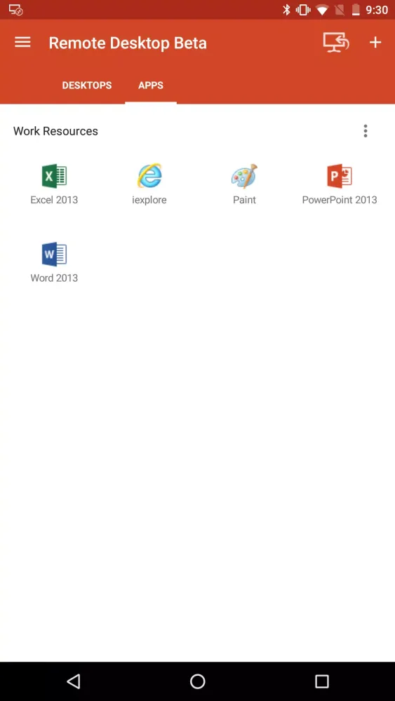 Microsoft Remote Desktop Beta 스크린샷