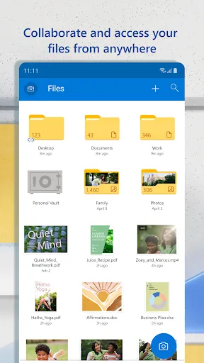 Tangkapan skrin Microsoft OneDrive
