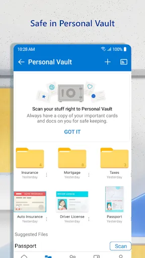 Tangkapan skrin Microsoft OneDrive