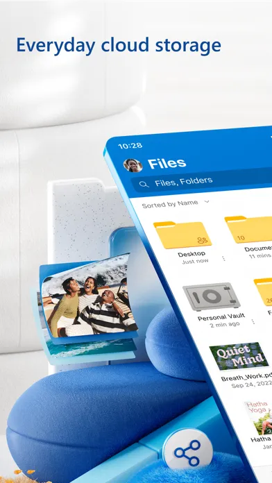 Capturas de pantalla de Microsoft OneDrive