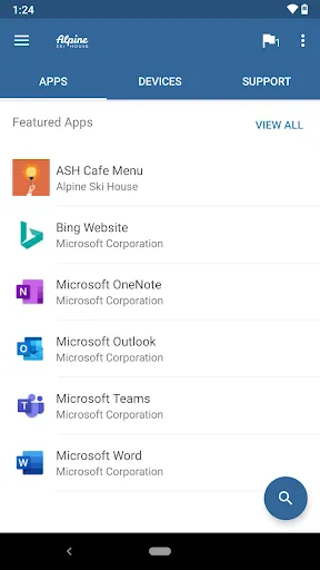 Screenshot di Intune Company Portal