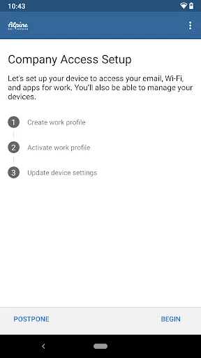 Screenshot di Intune Company Portal