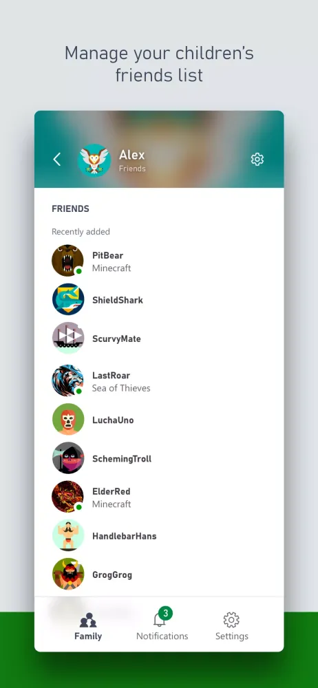 Xbox Family Settings Screenshots