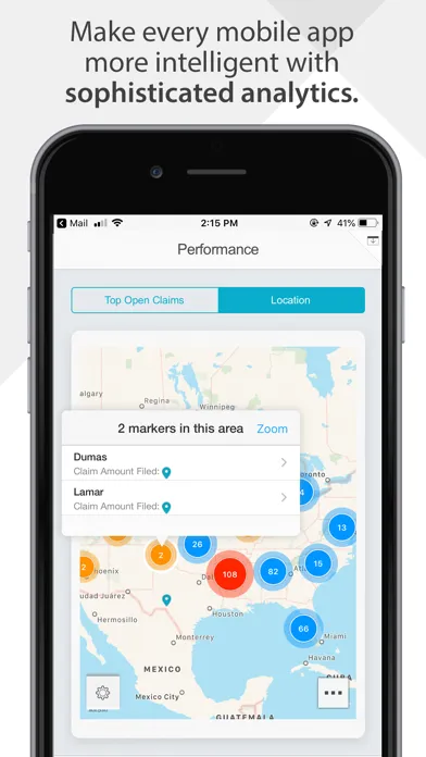 Capturas de tela do MicroStrategy Mobile for Phone