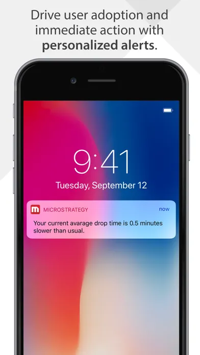 Capturas de tela do MicroStrategy Mobile for Phone