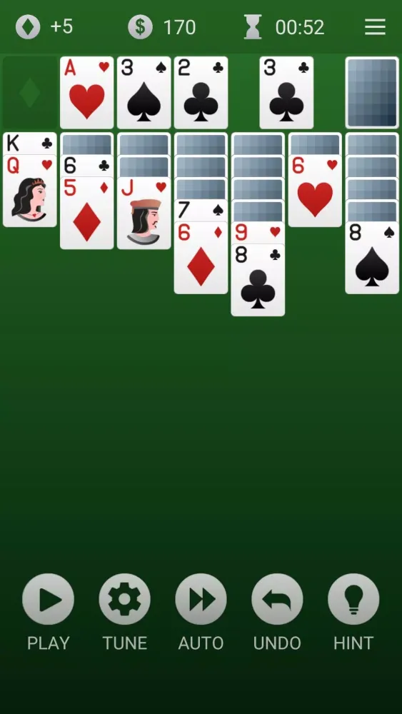 Tangkapan layar Solitaire +
