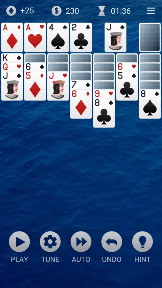 Tangkapan layar Solitaire +