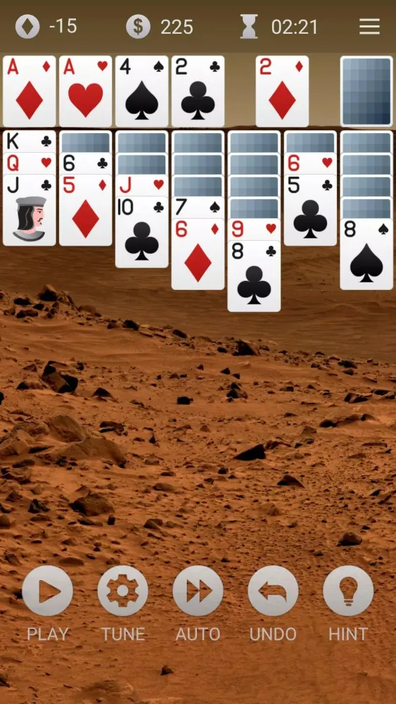 Tangkapan layar Solitaire +