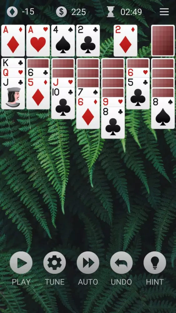 Tangkapan layar Solitaire +