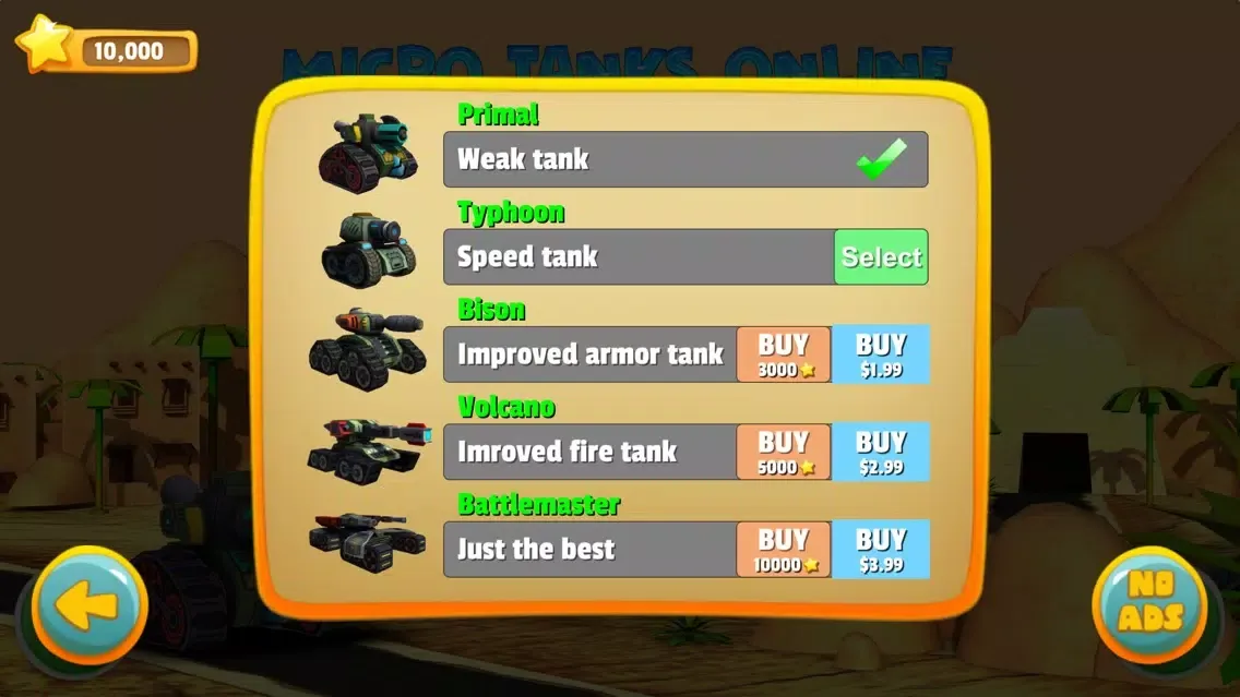 تصاویر Micro Tanks Online