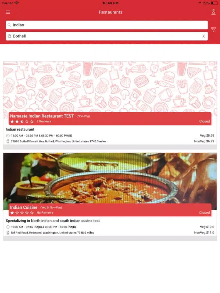 Tangkapan layar Katoree-All about Desi Buffet iPad 
