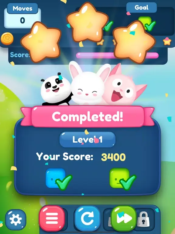 Color Match 3 Game iPad 應用截圖