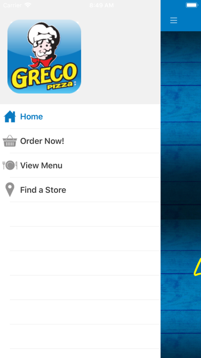 Captures d'écran de Greco Pizza