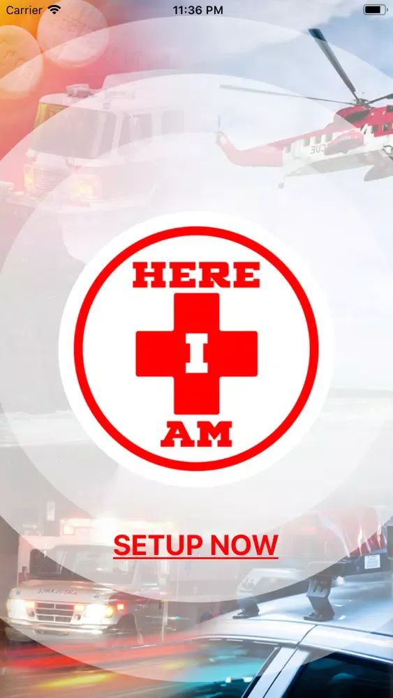 Here I Am - Emergency App Screenshots
