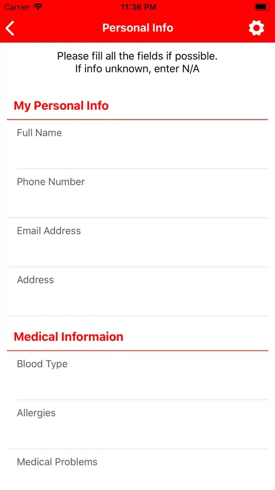 Here I Am - Emergency App Screenshots