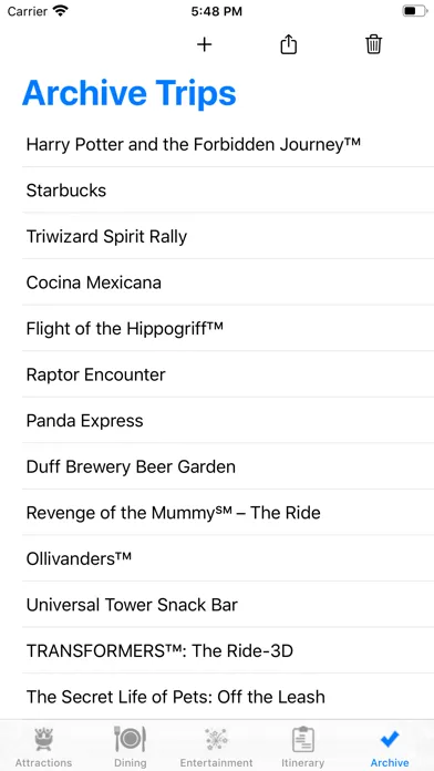 ThemePark Checklist: Hollywood スクリーンショット